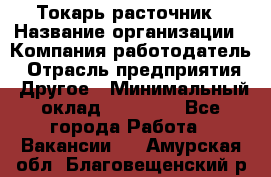 Токарь-расточник › Название организации ­ Компания-работодатель › Отрасль предприятия ­ Другое › Минимальный оклад ­ 30 000 - Все города Работа » Вакансии   . Амурская обл.,Благовещенский р-н